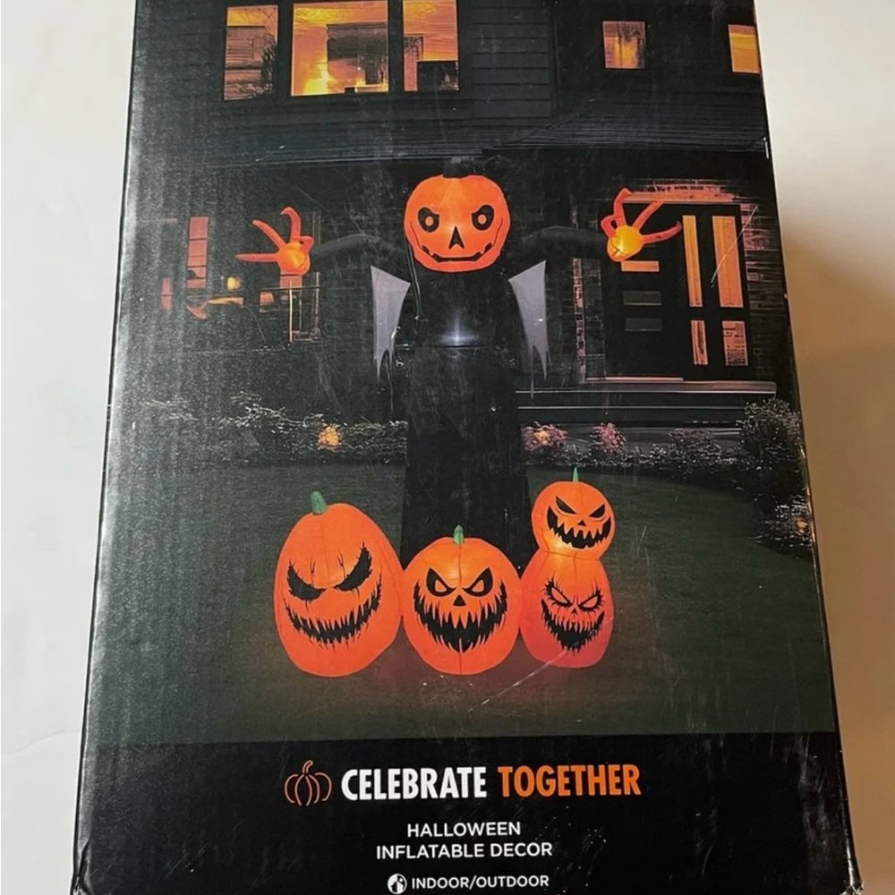 Celebrate Together™ Halloween 8-ft. Pumpkinhead Inflatable Outdoor Decor